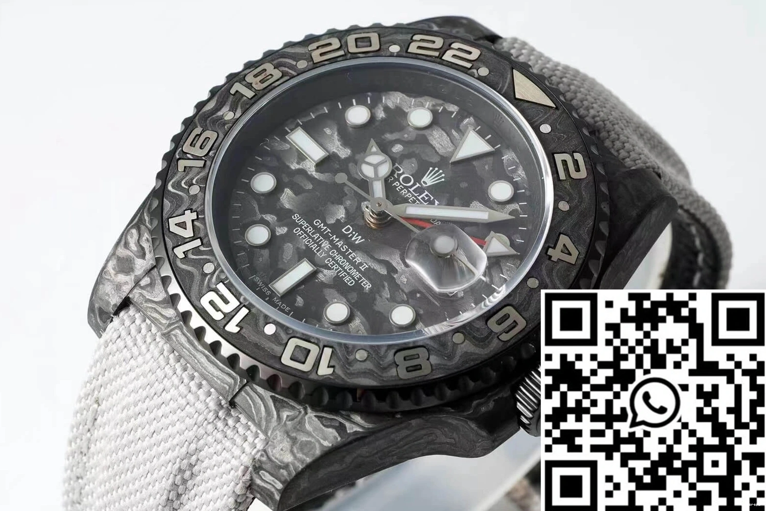 II Dial Fiber Carbon Diw GMT-MASTER Strap Fabric Rolex 1226